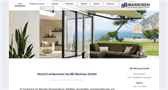 Desktop Screenshot of bb-markisen.de