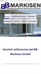 Mobile Screenshot of bb-markisen.de