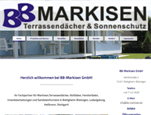 Tablet Screenshot of bb-markisen.de